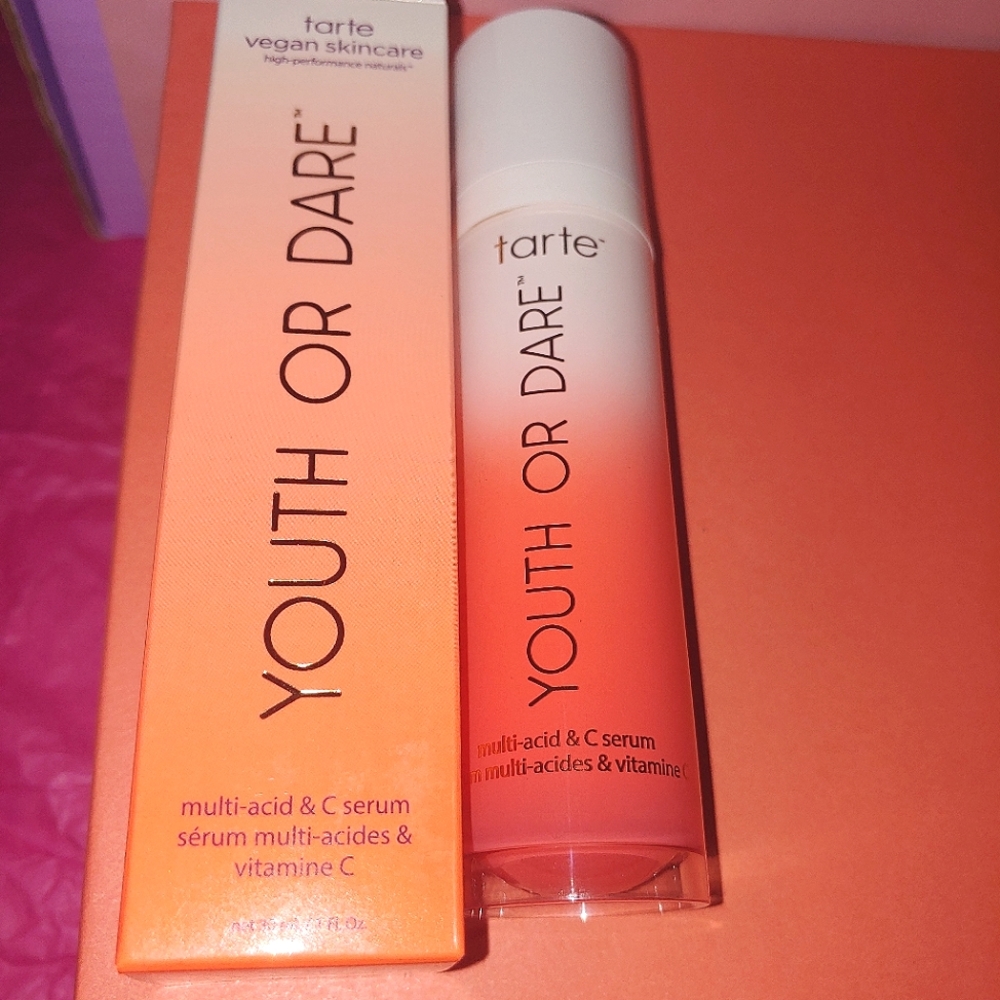 Youth or Dare multi-acid & C serum Tarte